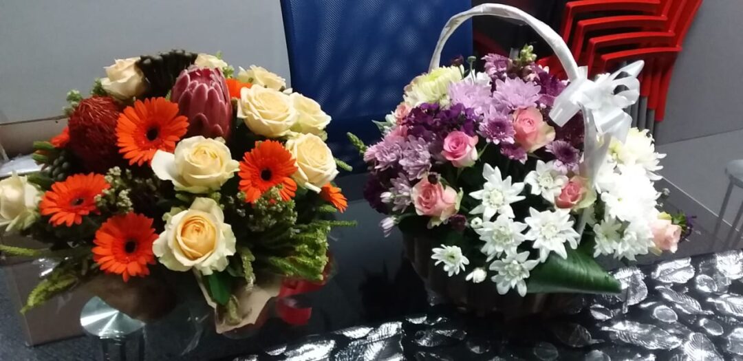 Floral arrangement done for the exhibition event